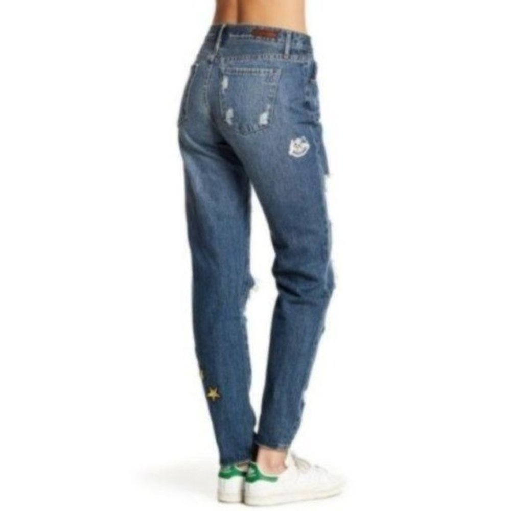 Articles of Society Jeans Boyfriend Distress Patch Jean - Picture 3 of 8